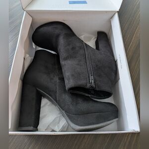 Dream Pairs Black Heeled Boots